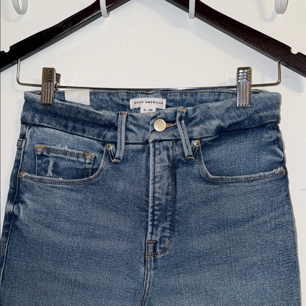 Good American High Rise Blue Jeans